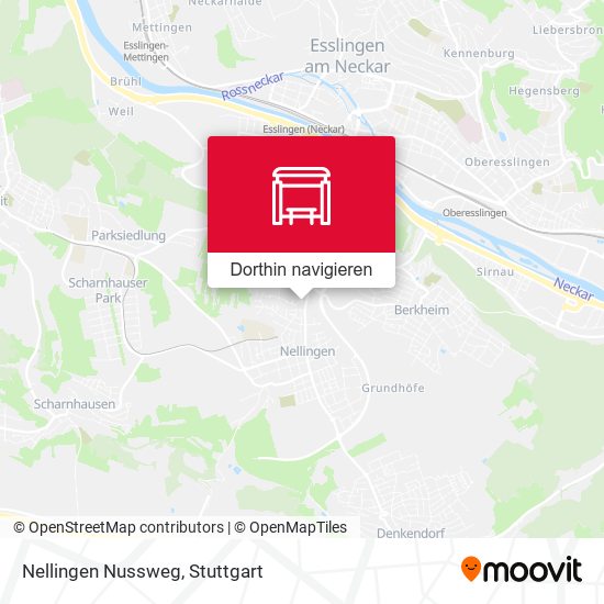 Nellingen Nussweg Karte