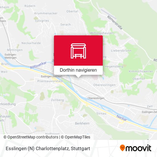 Esslingen (N) Charlottenplatz Karte