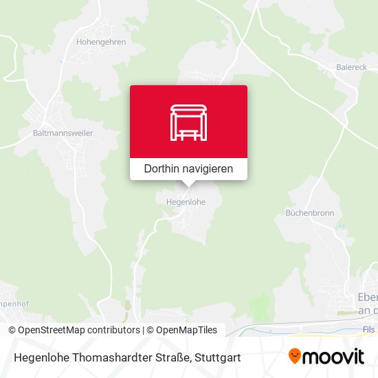 Hegenlohe Thomashardter Straße Karte