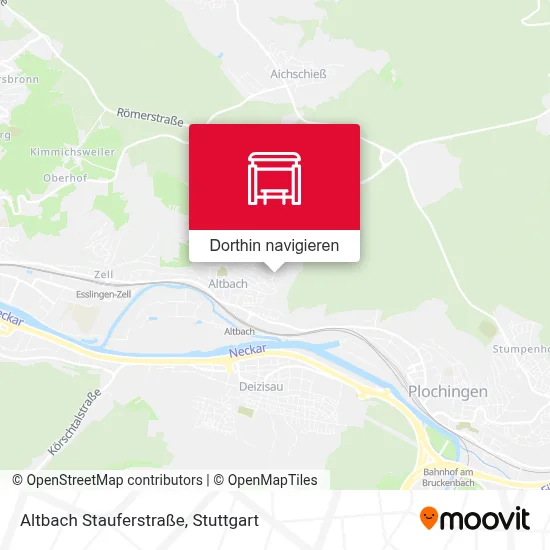 Altbach Stauferstraße Karte