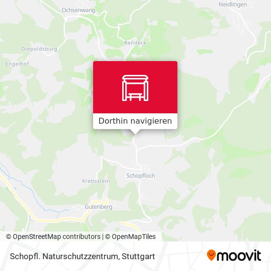 Schopfl. Naturschutzzentrum Karte