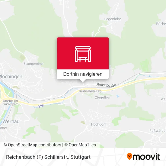 Reichenbach (F) Schillerstr. Karte