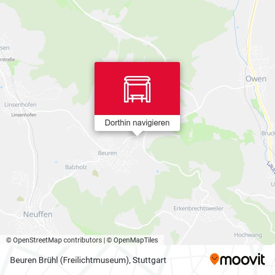 Beuren Brühl (Freilichtmuseum) Karte