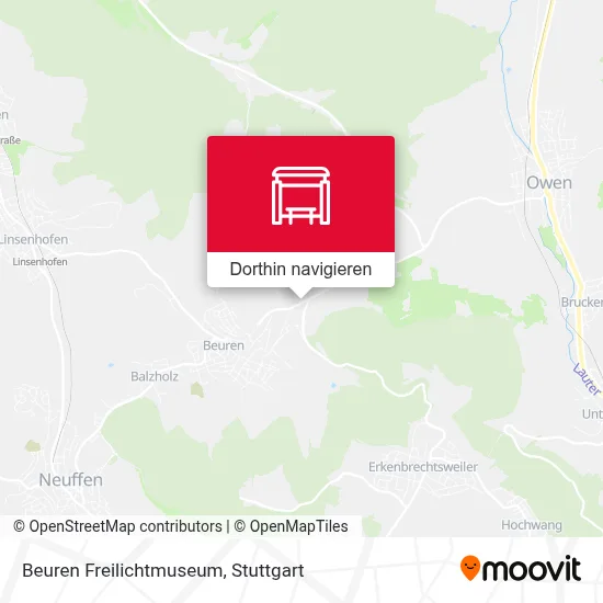 Beuren Freilichtmuseum Karte