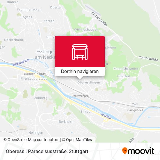 Oberessl. Paracelsusstraße Karte