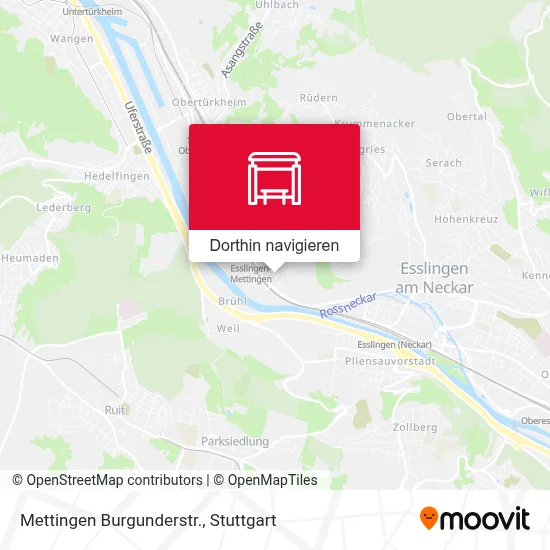 Mettingen Burgunderstr. Karte