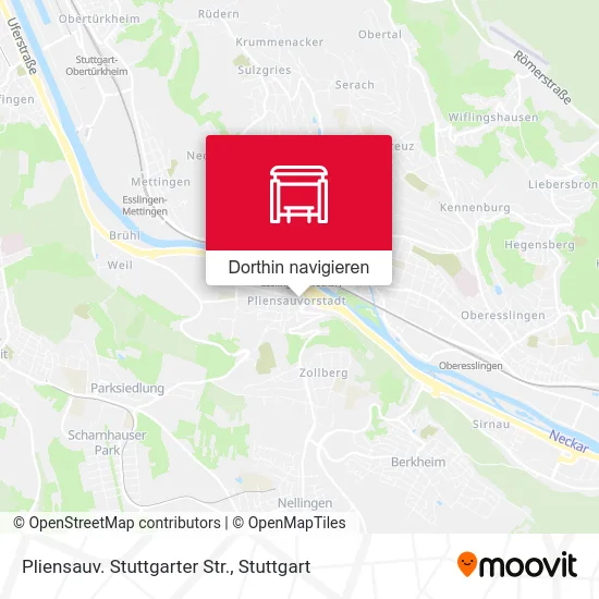 Pliensauv. Stuttgarter Str. Karte