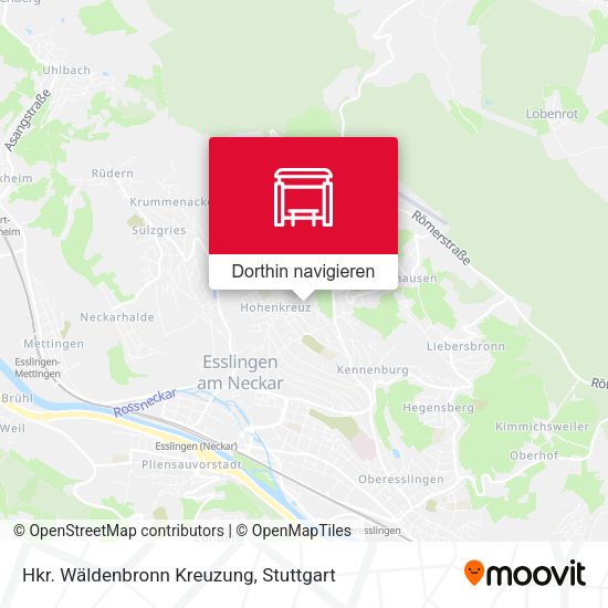 Hkr. Wäldenbronn Kreuzung Karte
