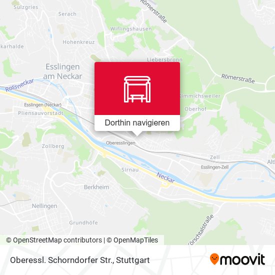 Oberessl. Schorndorfer Str. Karte