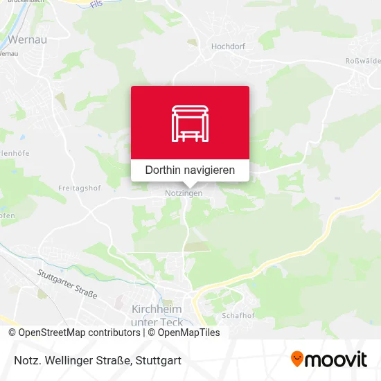 Notz. Wellinger Straße Karte