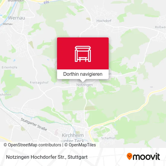 Notzingen Hochdorfer Str. Karte