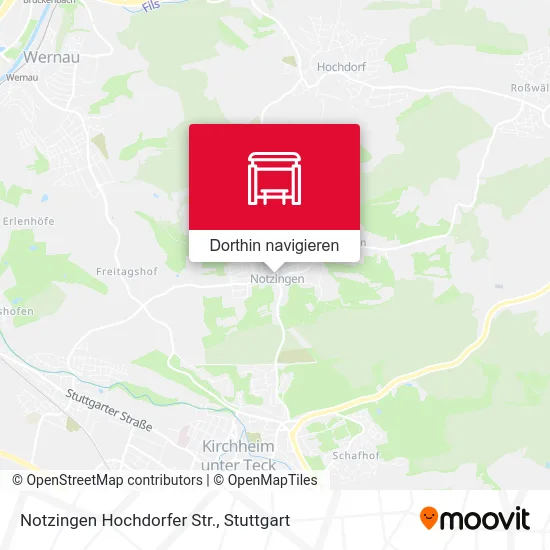 Notzingen Hochdorfer Str. Karte