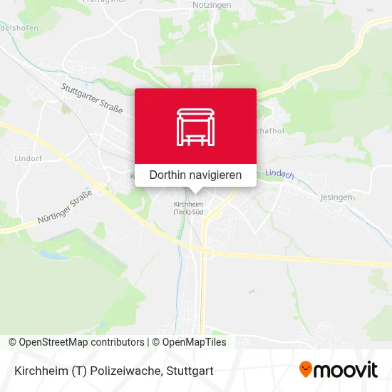 Kirchheim (T) Polizeiwache Karte