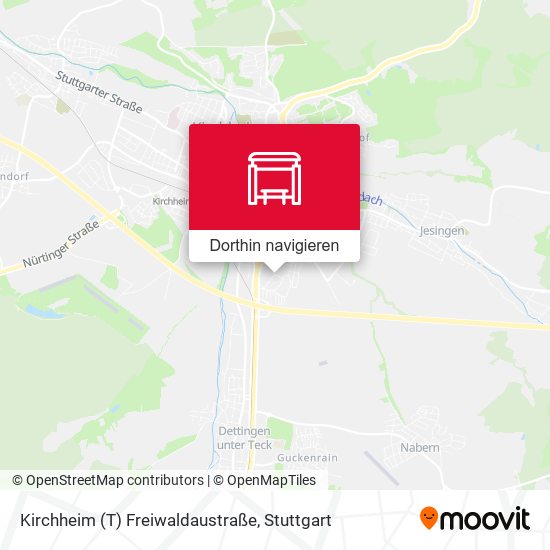 Kirchheim (T) Freiwaldaustraße Karte