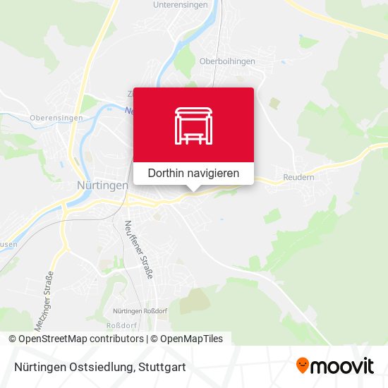 Nürtingen Ostsiedlung Karte