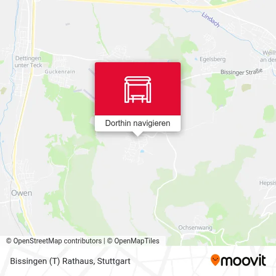 Bissingen (T) Rathaus Karte