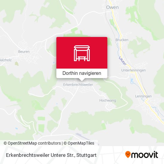 Erkenbrechtsweiler Untere Str. Karte