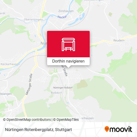 Nürtingen Rotenbergplatz Karte