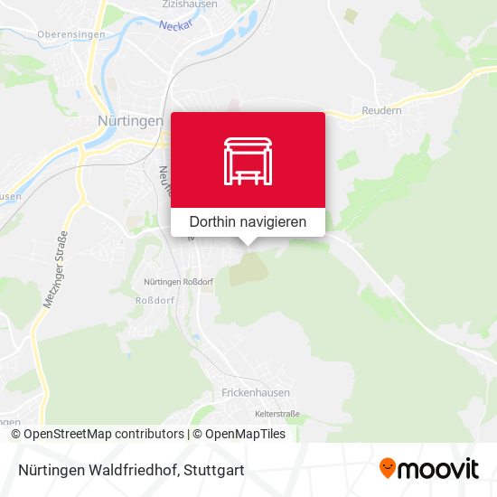 Nürtingen Waldfriedhof Karte