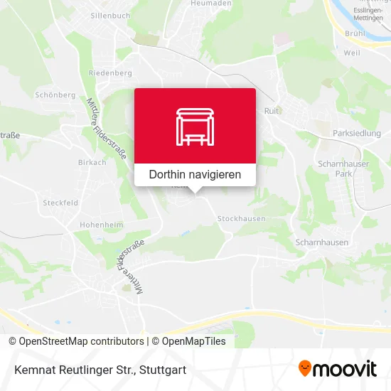 Kemnat Reutlinger Str. Karte