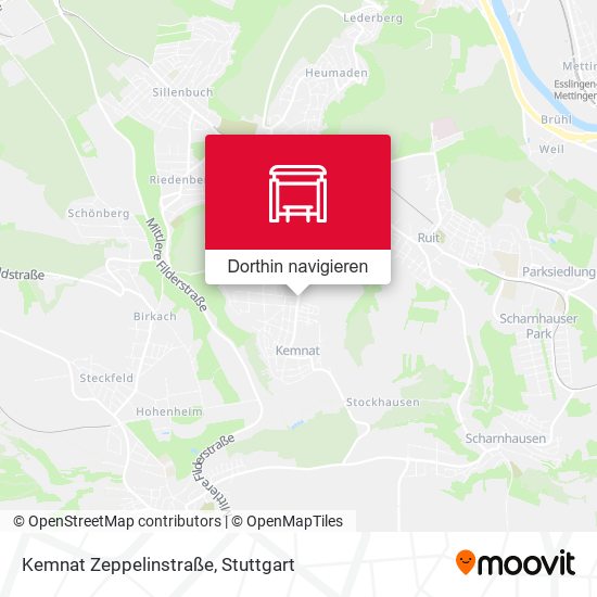 Kemnat Zeppelinstraße Karte