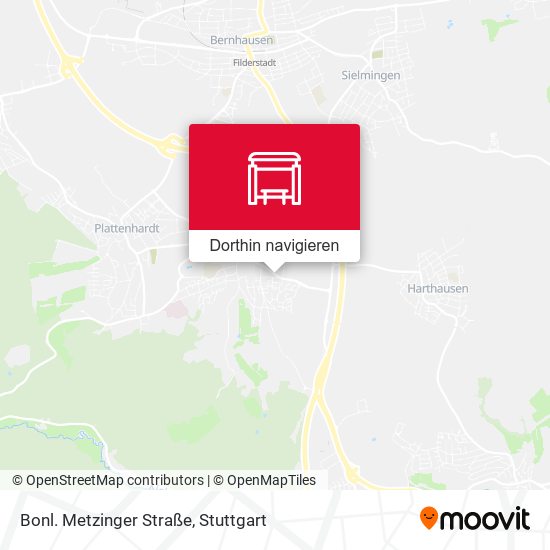 Bonl. Metzinger Straße Karte