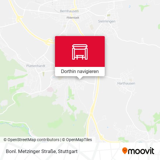 Bonl. Metzinger Straße Karte