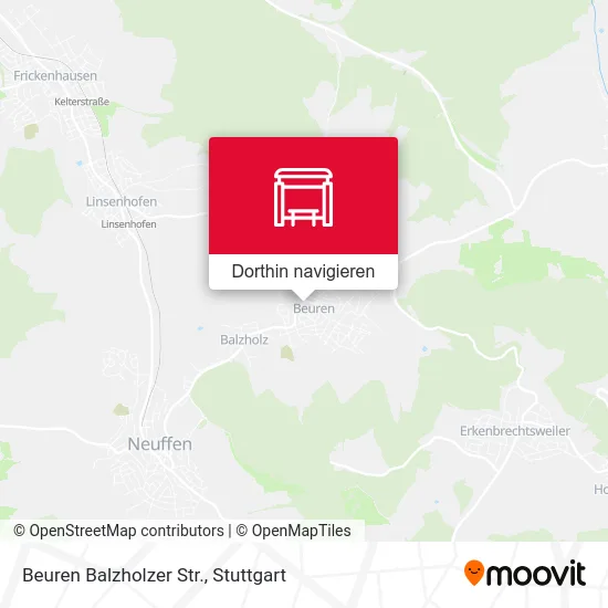 Beuren Balzholzer Str. Karte