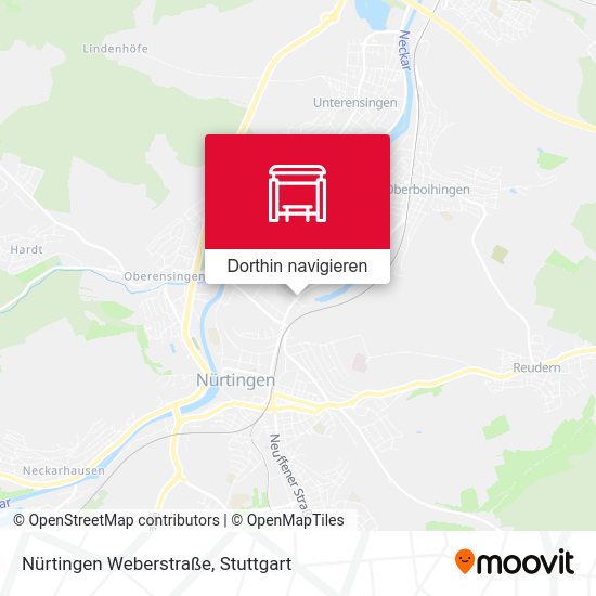 Nürtingen Weberstraße Karte