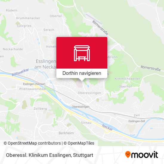 Oberessl. Klinikum Esslingen Karte