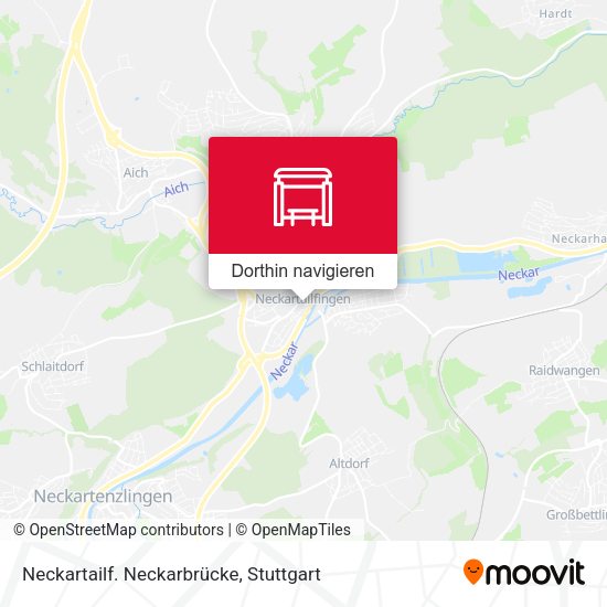 Neckartailf. Neckarbrücke Karte