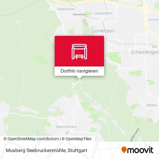 Musberg Seebruckenmühle Karte
