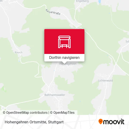 Hohengehren Ortsmitte Karte