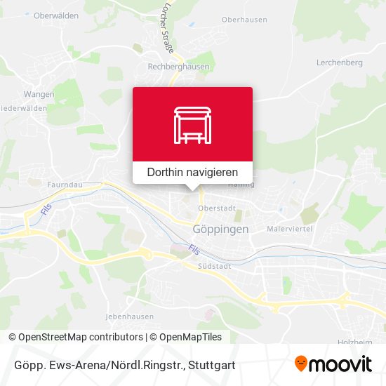 Göpp. Ews-Arena/Nördl.Ringstr. Karte