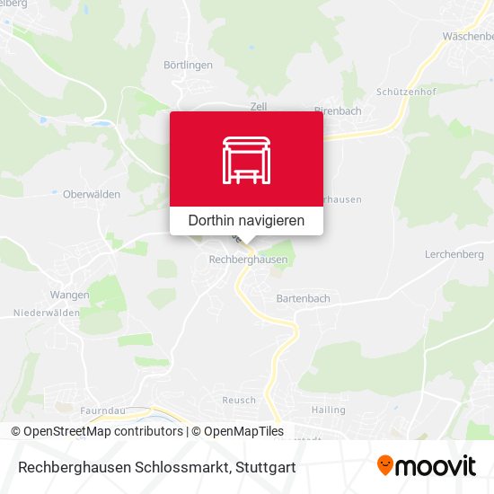 Rechberghausen Schlossmarkt Karte