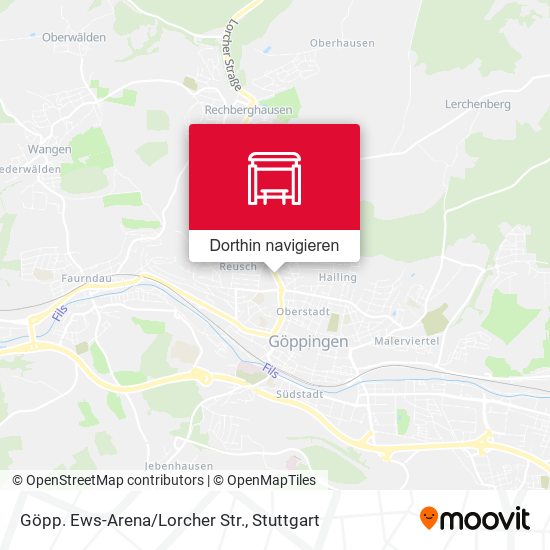 Göpp. Ews-Arena/Lorcher Str. Karte