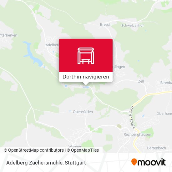 Adelberg Zachersmühle Karte