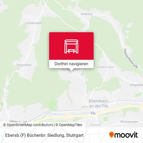 Ebersb.(F) Büchenbr. Siedlung Karte