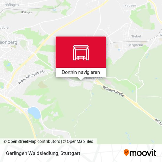 Gerlingen Waldsiedlung Karte