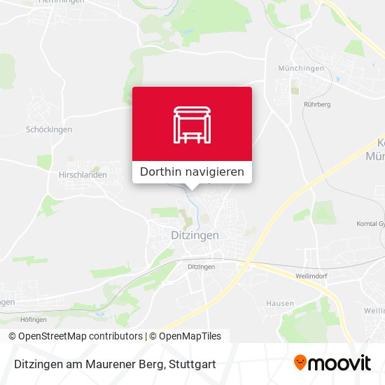 Ditzingen am Maurener Berg Karte