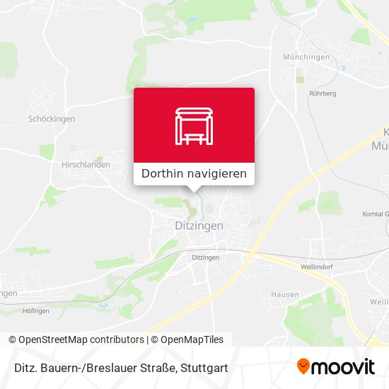 Ditz. Bauern-/Breslauer Straße Karte