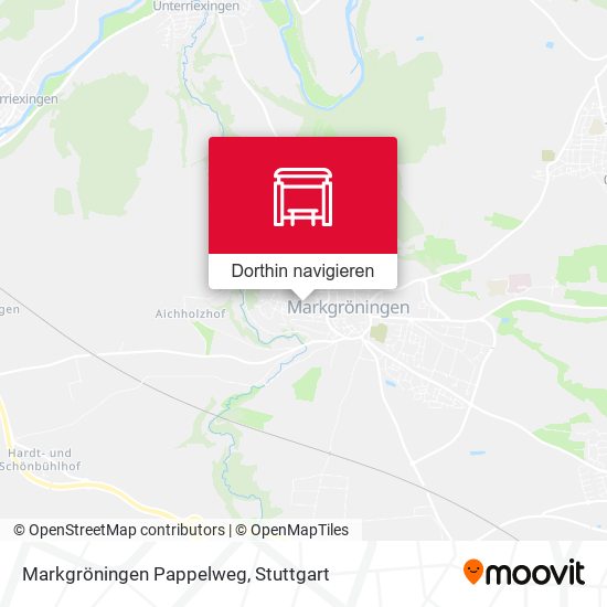 Markgröningen Pappelweg Karte