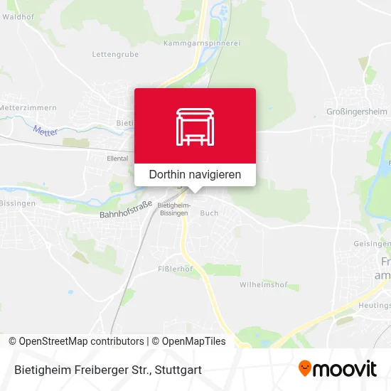 Bietigheim Freiberger Str. Karte