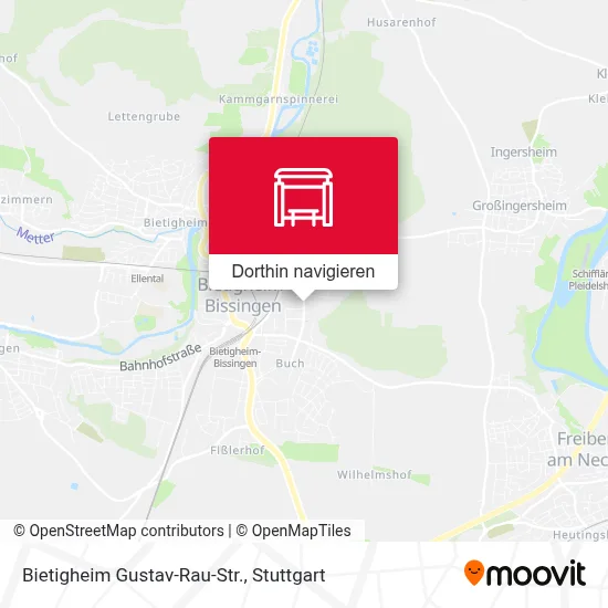 Bietigheim Gustav-Rau-Str. Karte