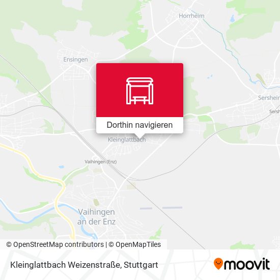 Kleinglattbach Weizenstraße Karte