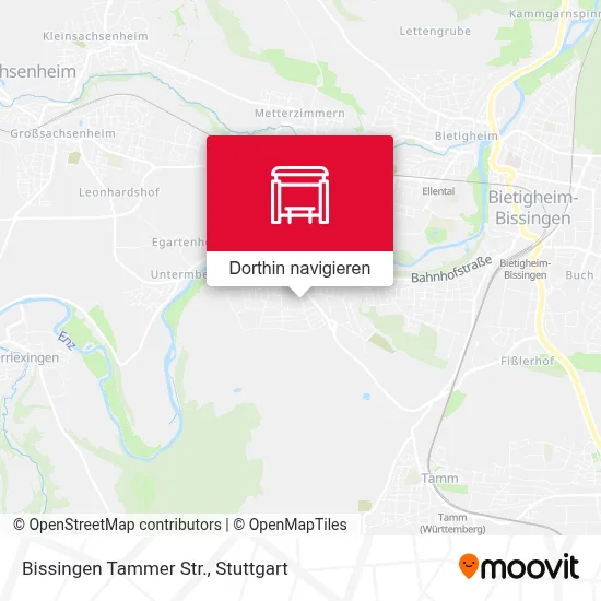 Bissingen Tammer Str. Karte