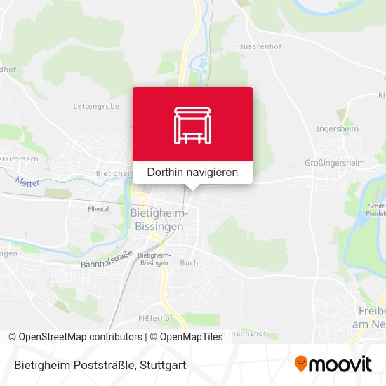 Bietigheim Poststräßle Karte