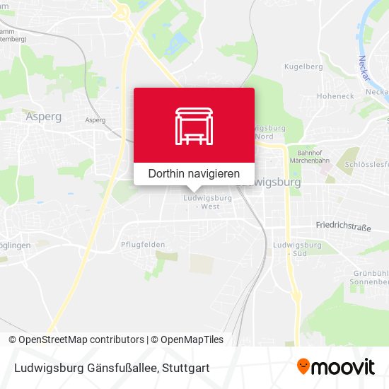 Ludwigsburg Gänsfußallee Karte