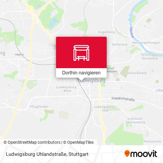 Ludwigsburg Uhlandstraße Karte