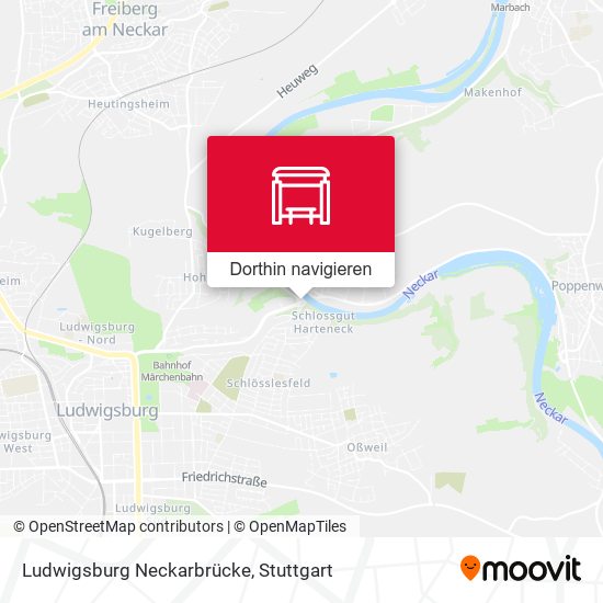 Ludwigsburg Neckarbrücke Karte